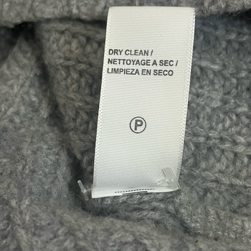 James Perse Gray 100% Cashmere Ribbed Turtleneck Sweater, size 3 - Picture 14 of 14